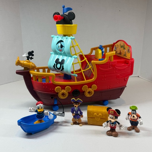 Disney Junior Mickey Mouse Funhouse Treasure Adventure Pirate Ship Sounds - Picture 15 of 15